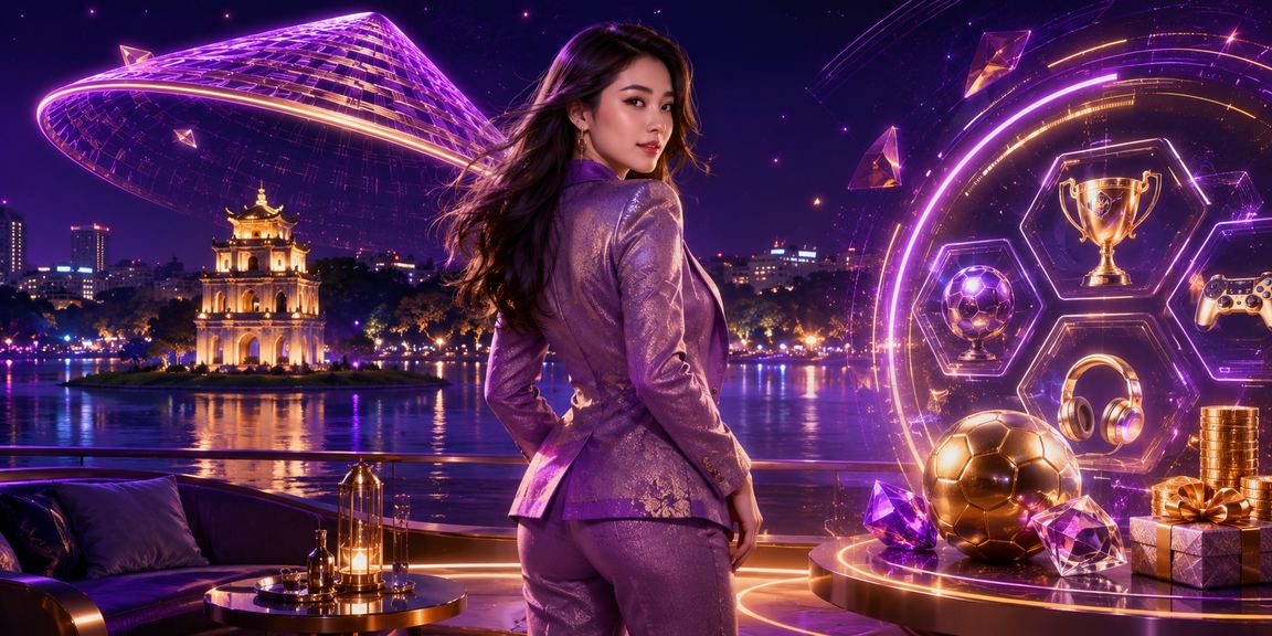 Người Hà Nội đội nón lá trải nghiệm cá cược và trò chơi trực tuyến trong không gian đêm phố cổ